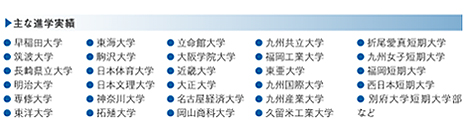 主な進路:国公立大学/有名私立大学/短大/専門学校